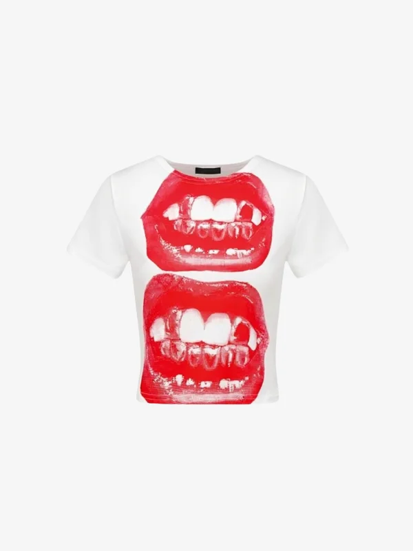 KG Women's Lip Print T-Shirt