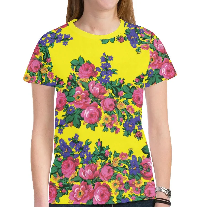 Kokum's Revenge Yellow T-shirt for Women