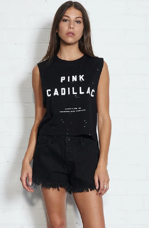 Pink Cadillac Cut-off Tee