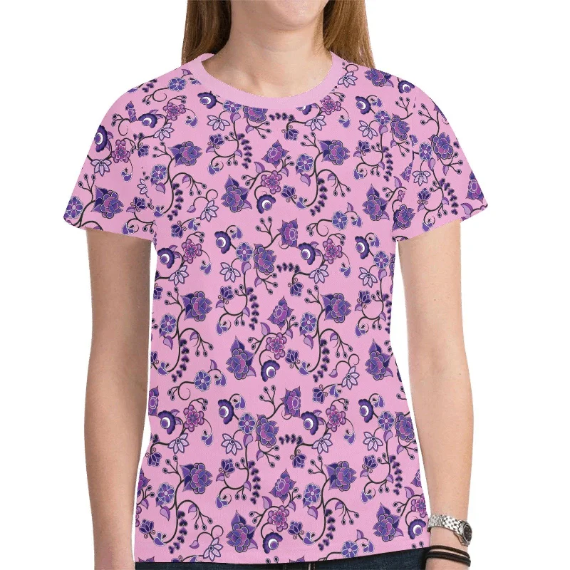 Purple Floral Amour T-shirt for Women