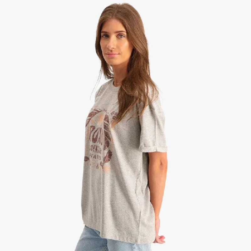 Roxy Womens Matilda Short Sleeve Tee Heather Grey