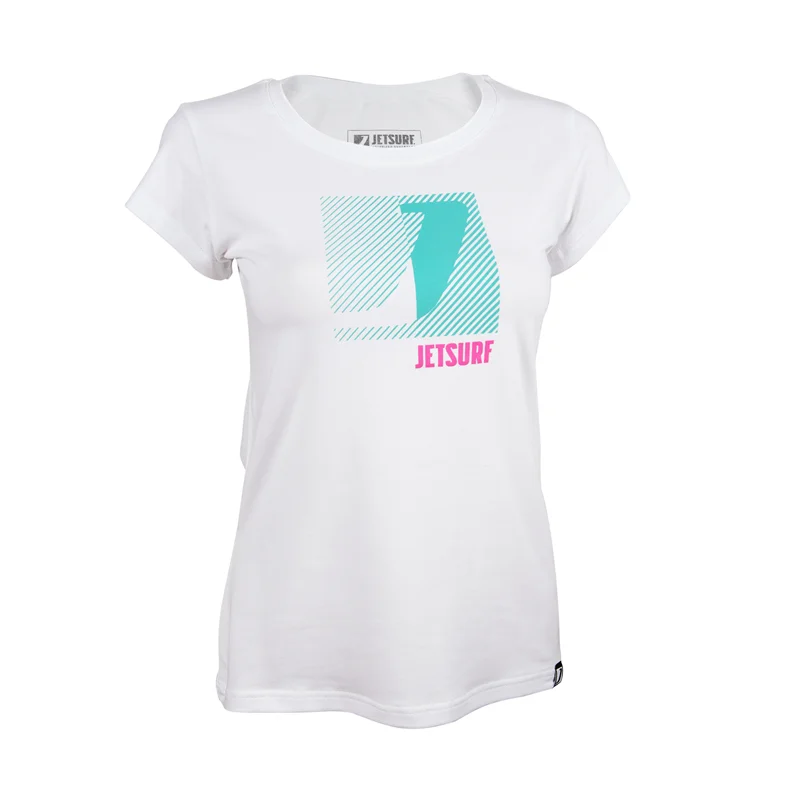 T-Shirt LADY Legacy Teal/Pink White W