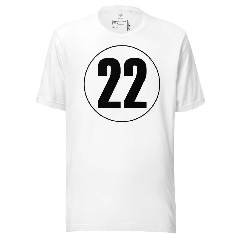 Unisex t-shirt: Black on White 22