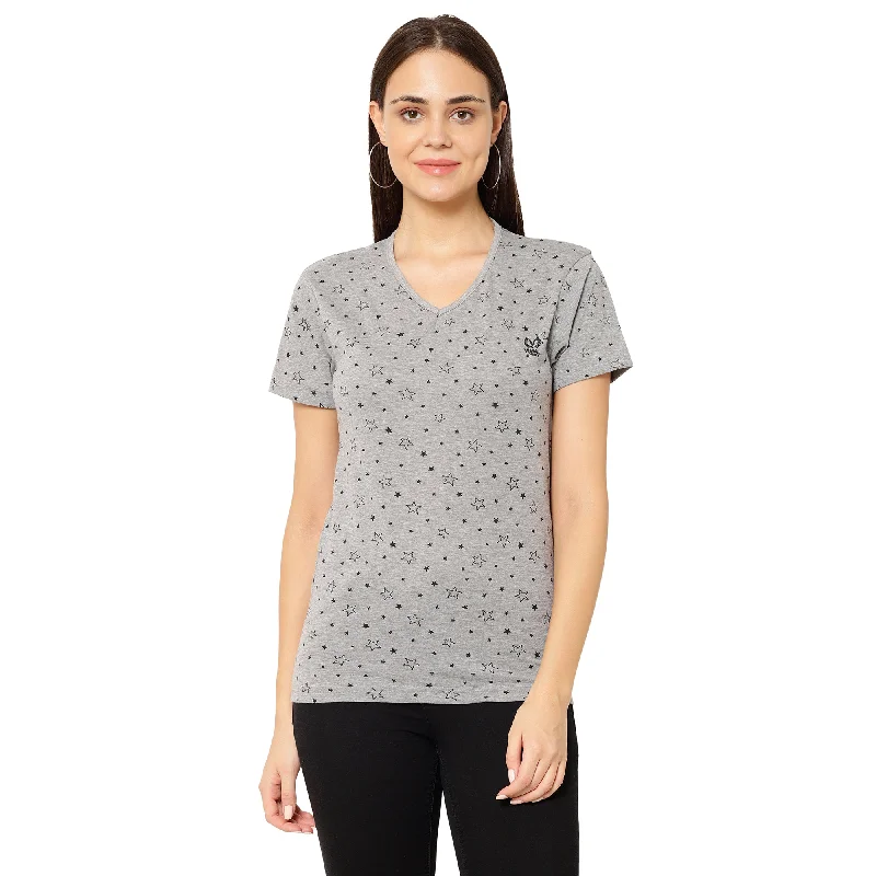 Vimal Jonney Grey Color T-shirt For Women