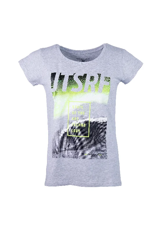 T-Shirt LADY WAVE Grey/Lime