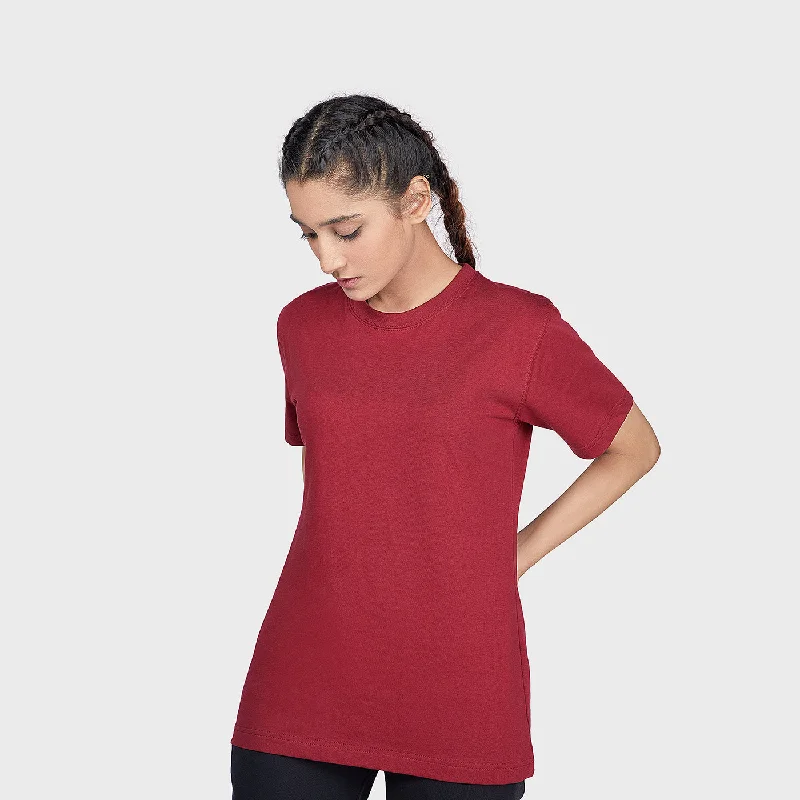 Women's Basic Crew Half Sleeves T-Shirt