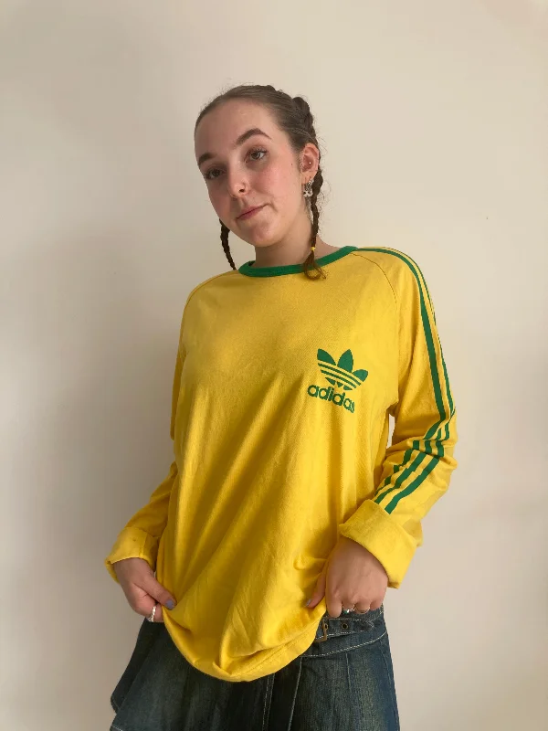 Yellow Adidas Longsleeve T-Shirt