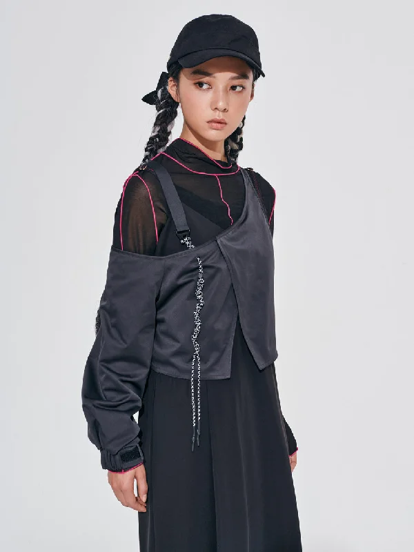 2 In 1 Active Jacket Welt Pockets Slit Pockets Flap Pockets