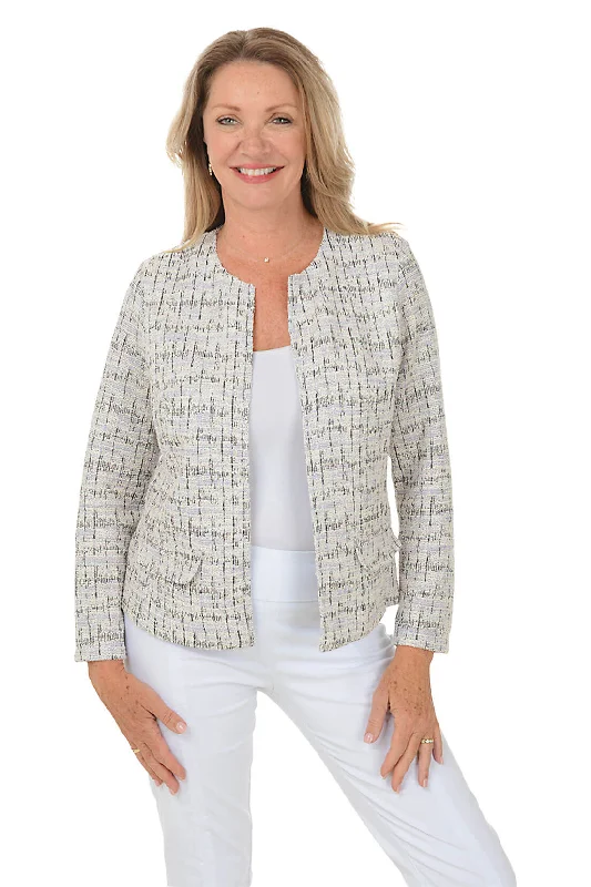 Mauve Tweed Boucle Jacket Herringbone Jacket Houndstooth Jacket Plaid Jacket