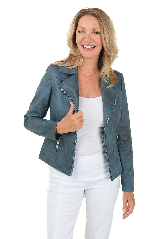 Burnished Faux Leather Jacket Print Jacket Jacquard Jacket Embroidered Jacket