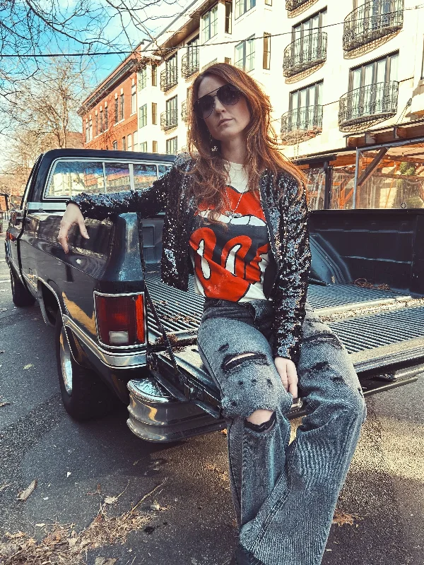 Cold Heart Sequin Jacket Jacket Blazer Coat