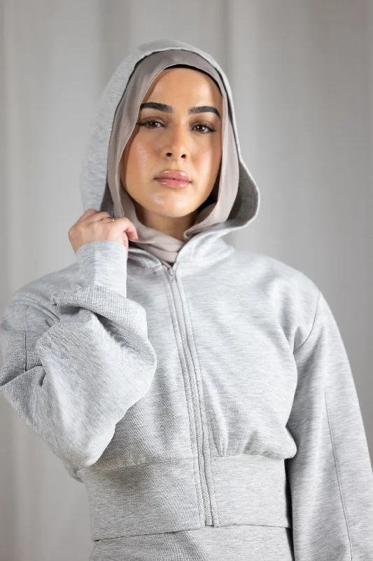 Eminent Basic Crop Jacket Zippered Front Buttoned Front Snap Front