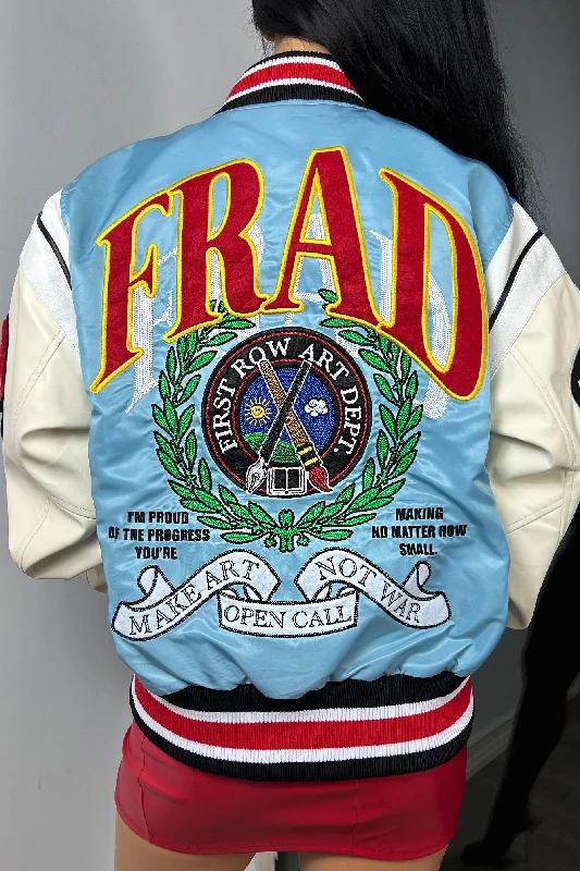 Ivy League Patchwork Varsity Jacket Faux Fur Fabric Real Fur Fabric Shearling Fabric