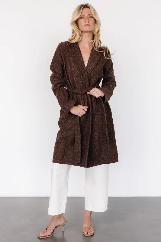 Manchester Tweed Jacket | Dark Brown Quilted Jacket Puffer Jacket Insulated Jacket