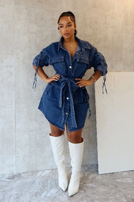 Meyer Oversized Cargo Denim Jacket Nylon Jacket Polyester Jacket Spandex Jacket