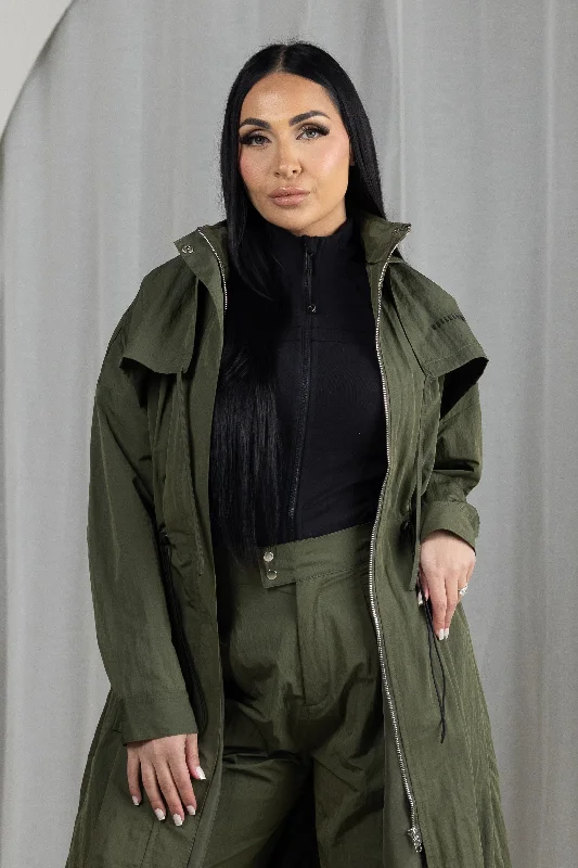 Modelle/Move Archi Parachute Jacket A-Line Jacket Boat Neck Shawl Collar