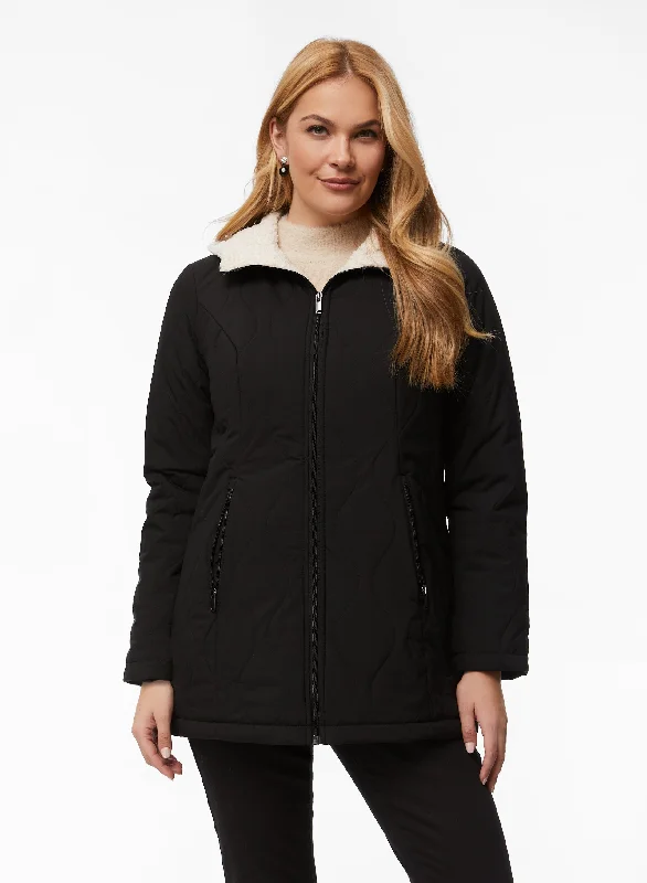 Quilted Puffer Jacket Faux Fur Jacket Real Fur Jacket Shearling Jacket