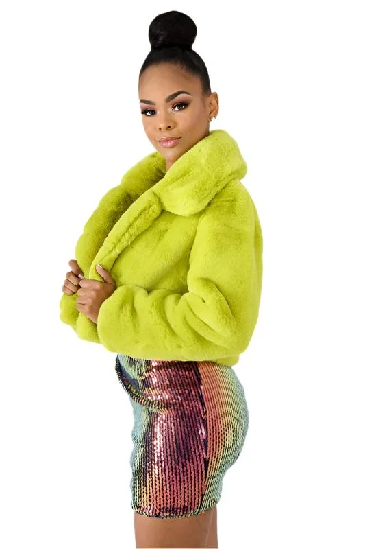 Faux Fur Teddy Jacket Oversized Jacket Tailored Jacket Straight Jacket