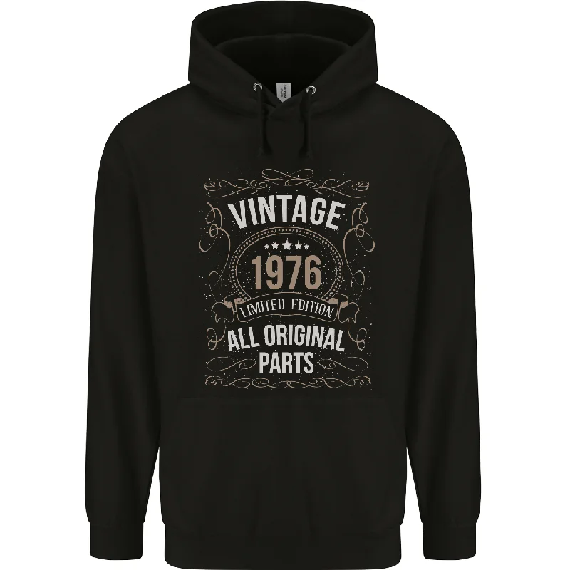 48th Birthday Limited Edition 1976 Mens 80% Cotton Hoodie Hoodie with Sequins Glamorous Eye-catching 48th Birthday Limited Edition 1976 Mens 80% Cotton Hoodie Hoodie with Sequins Glamorous Eye-catching
