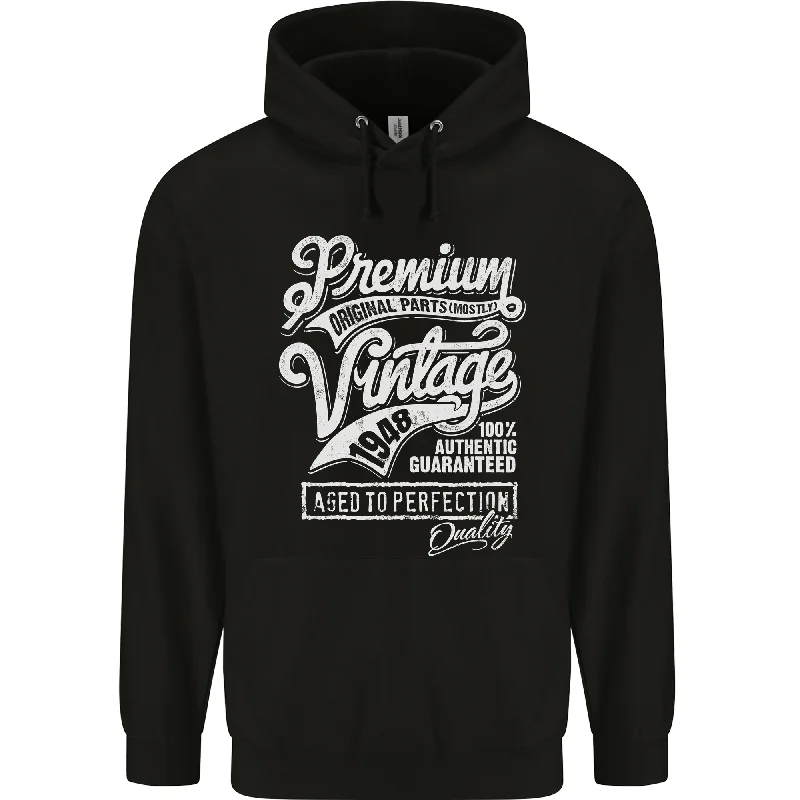 Aged to Perfection Vintage 76th Birthday 1948 Mens 80% Cotton Hoodie