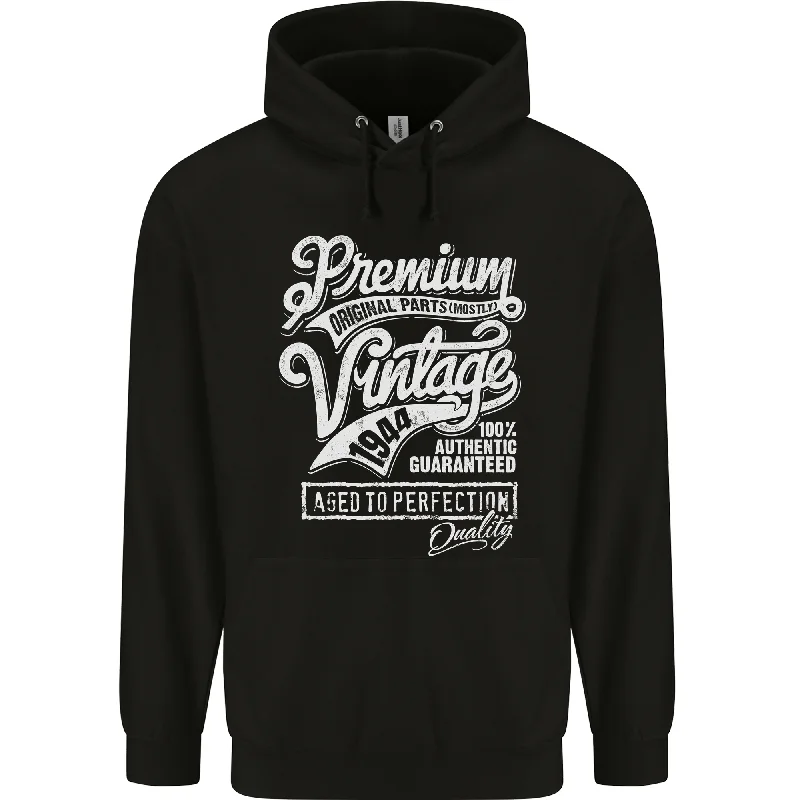 Aged to Perfection Vintage 80th Birthday 1944 Mens 80% Cotton Hoodie