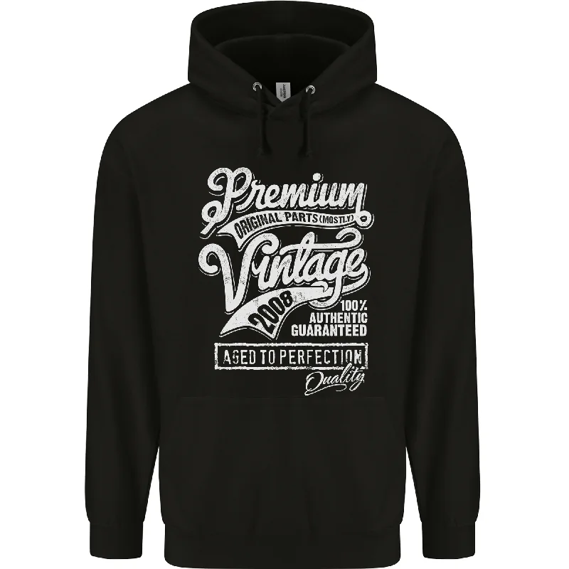 Aged to Perfection Vintage16th Birthday 2008 Mens 80% Cotton Hoodie