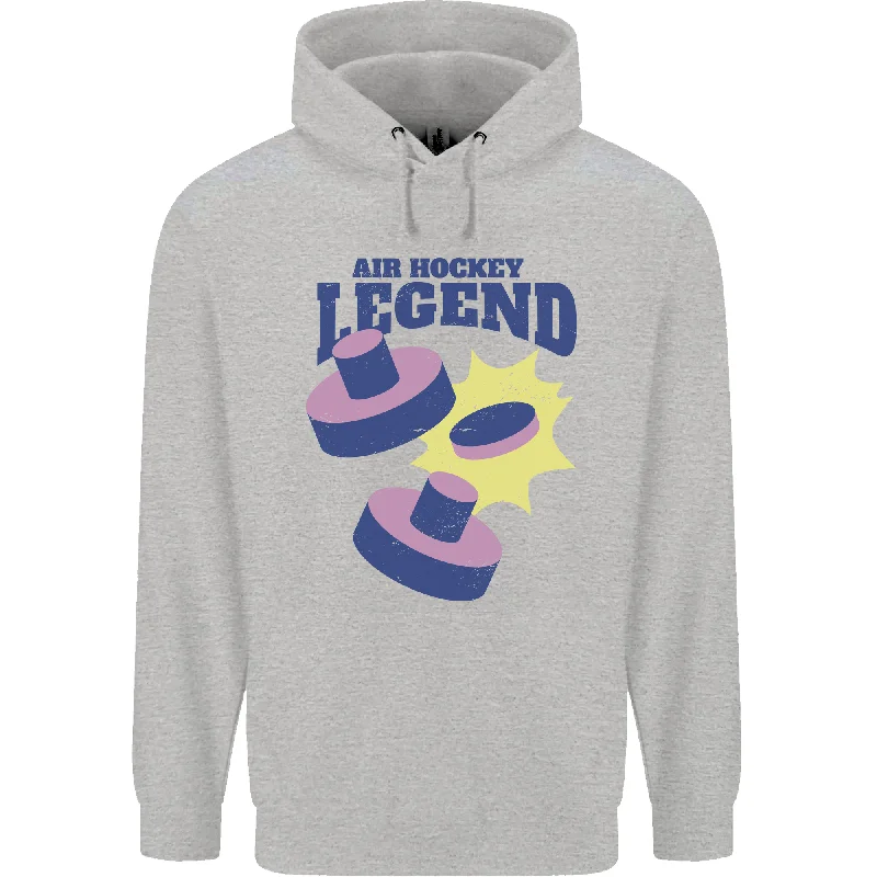 Air Hockey Legend Funny Mens 80% Cotton Hoodie