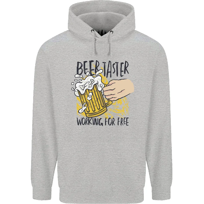 Alcohol Beer Taster Working for Free Funny Mens 80% Cotton Hoodie