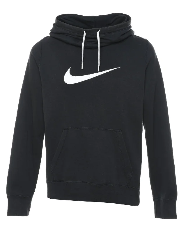 Black Nike Hooded Sweatshirt - L