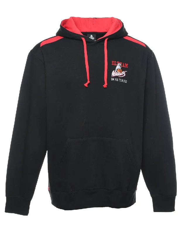 Black & Red Hooded Sweatshirt - XL