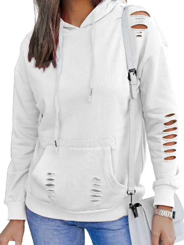 Comfortable Distressed Hoodie