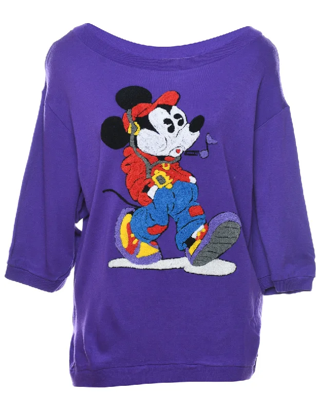 Disney Mickey Mouse Cartoon Sweatshirt - L