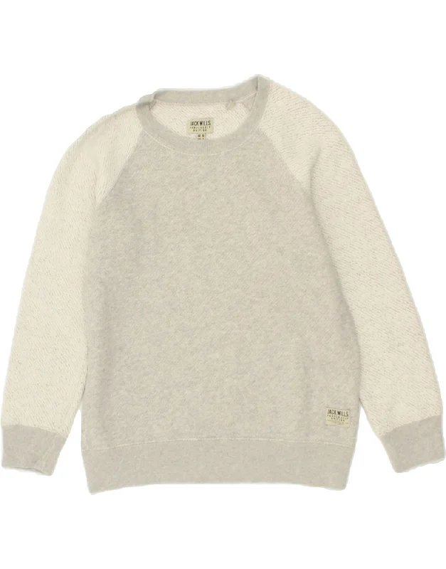 JACK WILLS Womens Oversized Sweatshirt Jumper UK 10 Small Grey Hoodie with Oversized Fit Loose Comfortable JACK WILLS Womens Oversized Sweatshirt Jumper UK 10 Small Grey Hoodie with Oversized Fit Loose Comfortable