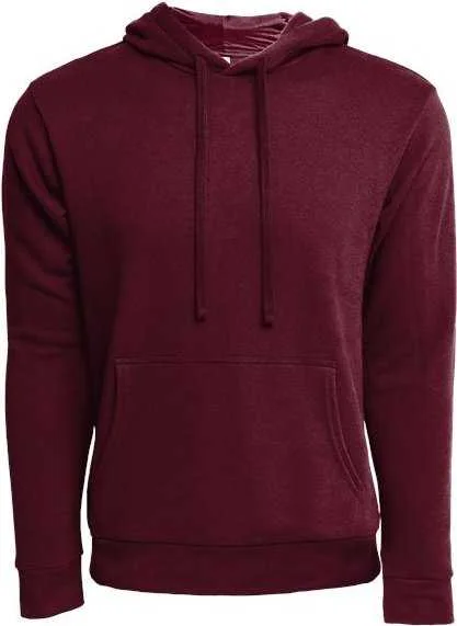 Next Level 9304 Unisex Laguna Sueded Hoodie - Maroon Hoodie with Zipper Placket Modern Functional