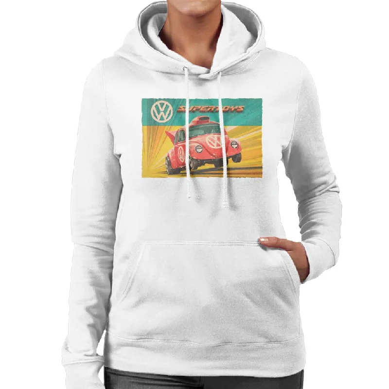 Volkswagen Super Toys Women's Hooded Sweatshirt Hoodie with Camouflage Military Edgy Volkswagen Super Toys Women's Hooded Sweatshirt Hoodie with Camouflage Military Edgy