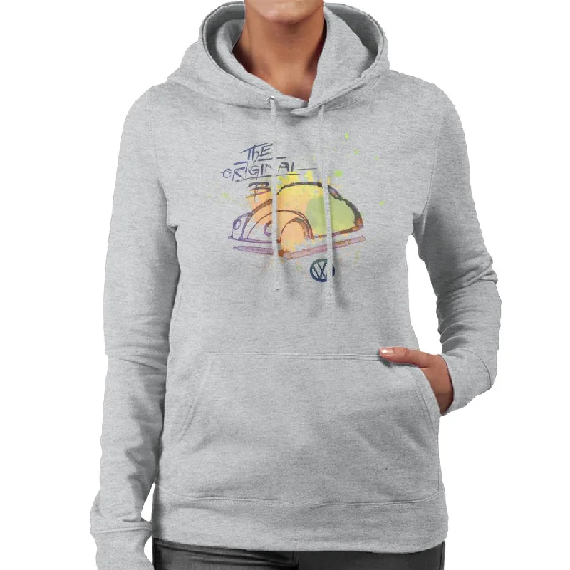 Volkswagen The Original B Women's Hooded Sweatshirt Hoodie with Earth Tones Natural Calm Volkswagen The Original B Women's Hooded Sweatshirt Hoodie with Earth Tones Natural Calm