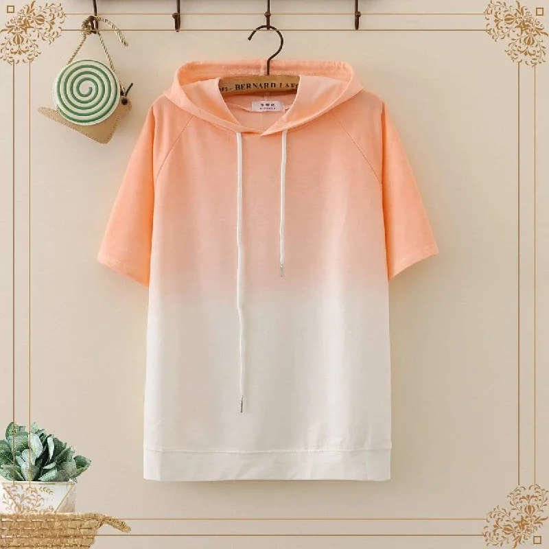 Women's Korean Fashion Gradual Change Hoodies