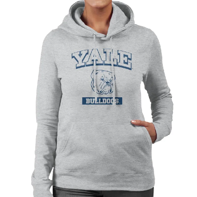 Yale University Blue Bulldogs Women's Hooded Sweatshirt Hoodie with Mesh Breathable Sporty