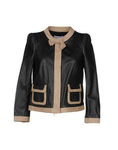 Redvalentino Women Jacket Black 12 UK