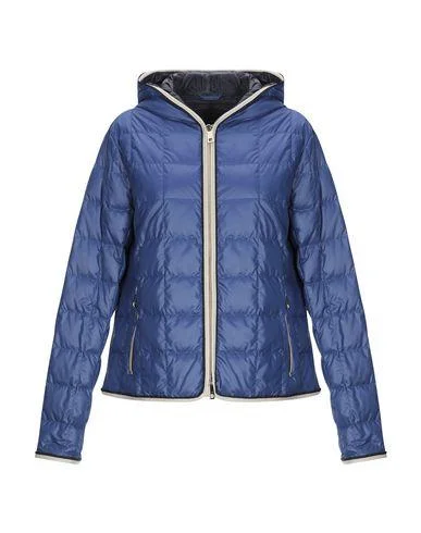 Fay Women Down jacket Blue XS INT