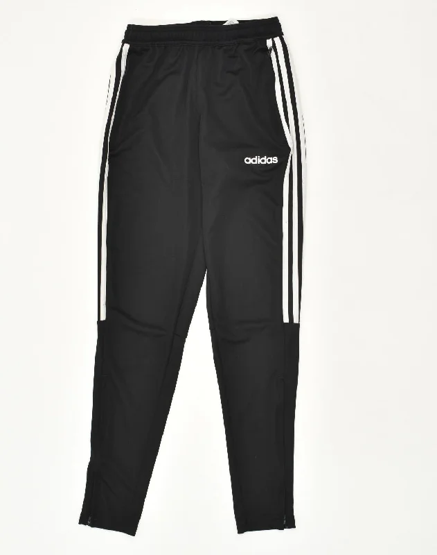 ADIDAS Womens Aeroready Leggings UK 6 XS Black Polyester Fashionable Fitted Workout Leggings