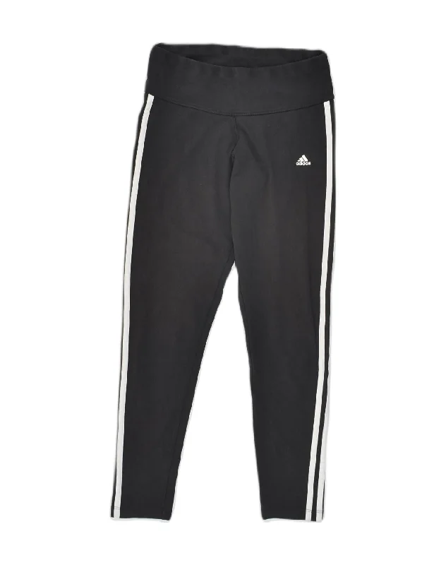 ADIDAS Womens Climalite Leggings UK 10 Small Black Trendy Cold Weather Tights
