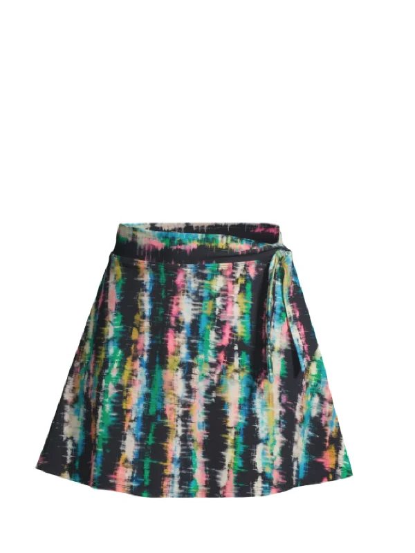 Amy Swim Skirt Bimini Sky leather skirt sleek