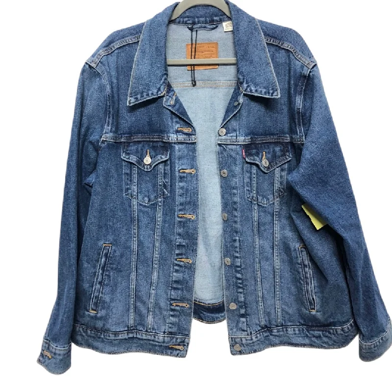 Jacket Denim By Levis In Blue Denim, Size: 2x