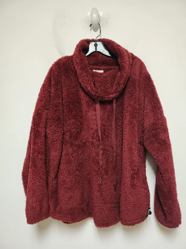 Jacket Fleece By Maurices In Red, Size: 2x