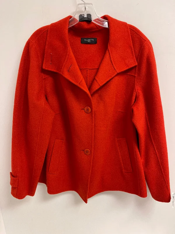 Jacket Fleece By Talbots In Orange, Size: 1x