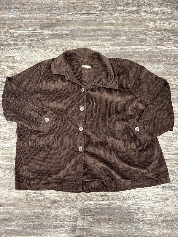 Jacket Other By Woman Within In Brown, Size: 3x