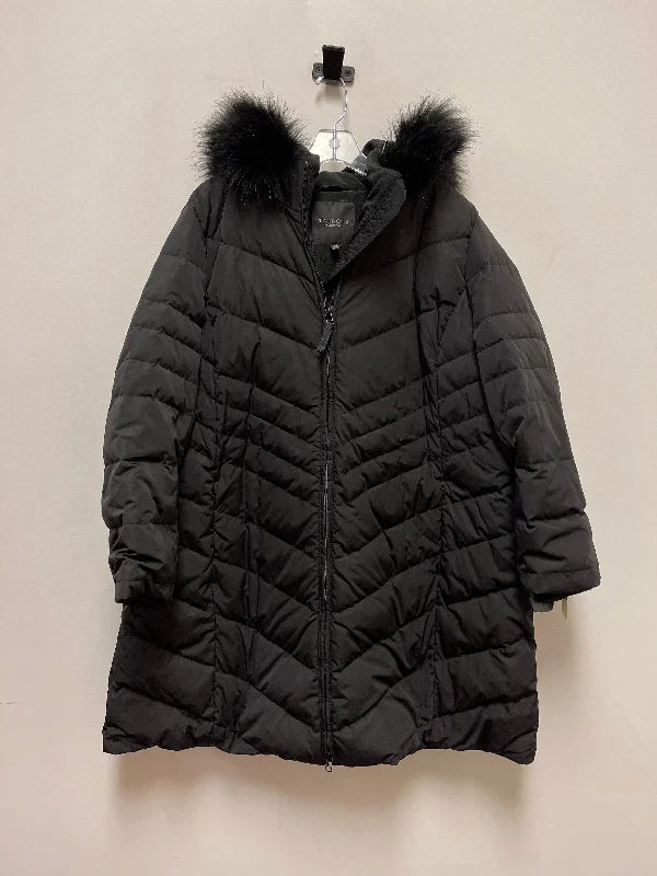 Jacket Puffer & Quilted By Talbots In Black, Size: 3x