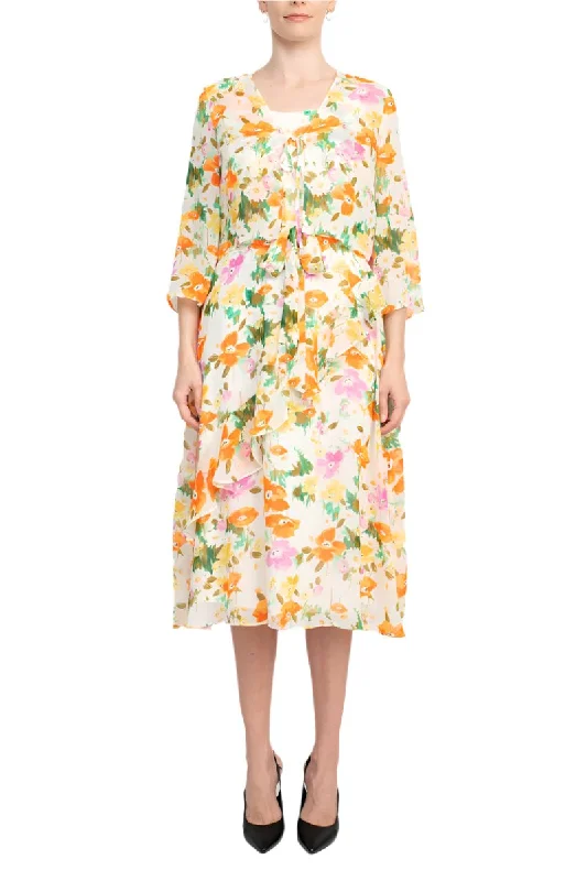 Maison Tara 27173MA Short Floral Mother of the Bride Jacket Dress