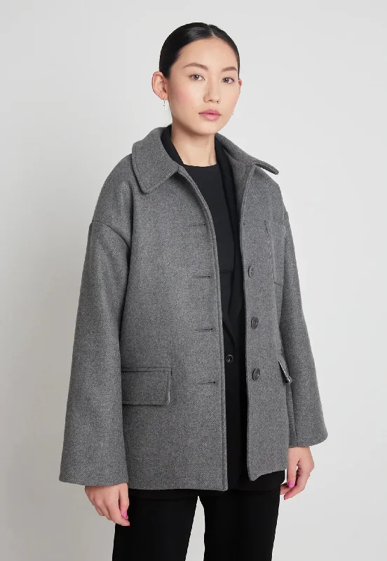 Elliot Jacket - Dark Grey Marle